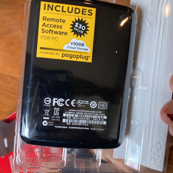 Toshiba Canvio connect 500 GB new in box - Picture 8 of 12